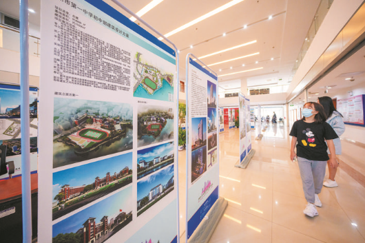 2021年惠州市優秀勘察設計作品展20日啟動。 本組圖片惠州日報周楠 攝