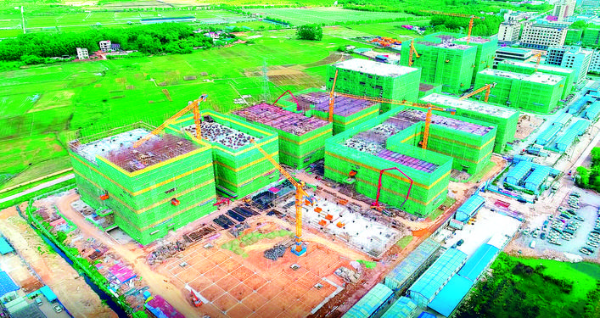 東江灣產業園項目加快建設。惠州日報記者謝菁菁 攝