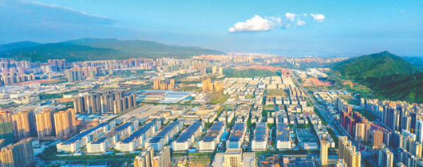 俯瞰惠州比亞迪公司廠(chǎng)區(qū)。