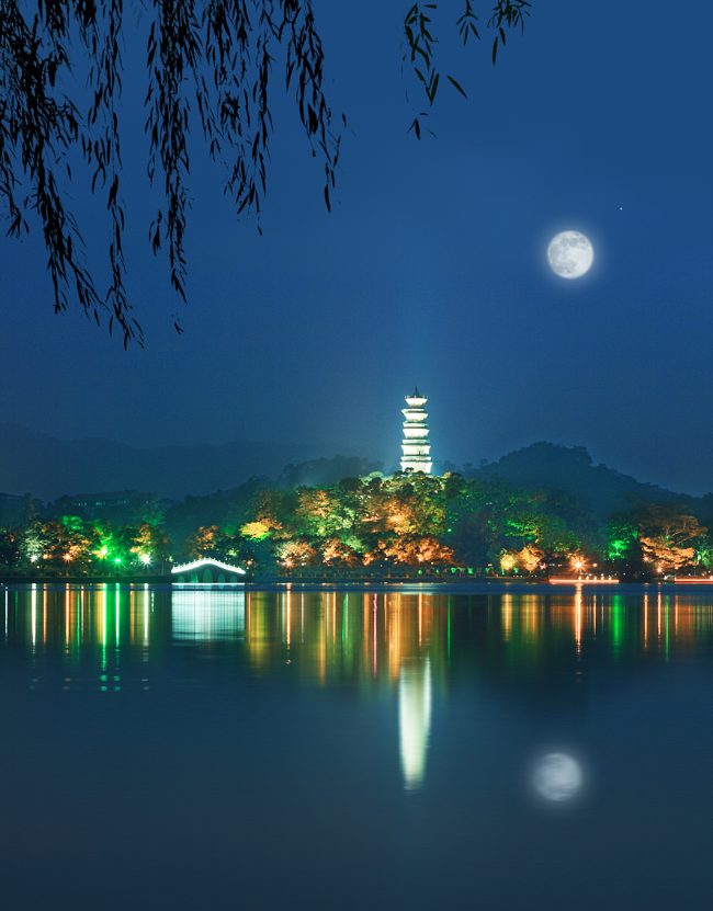 西湖十八景_玉塔微瀾